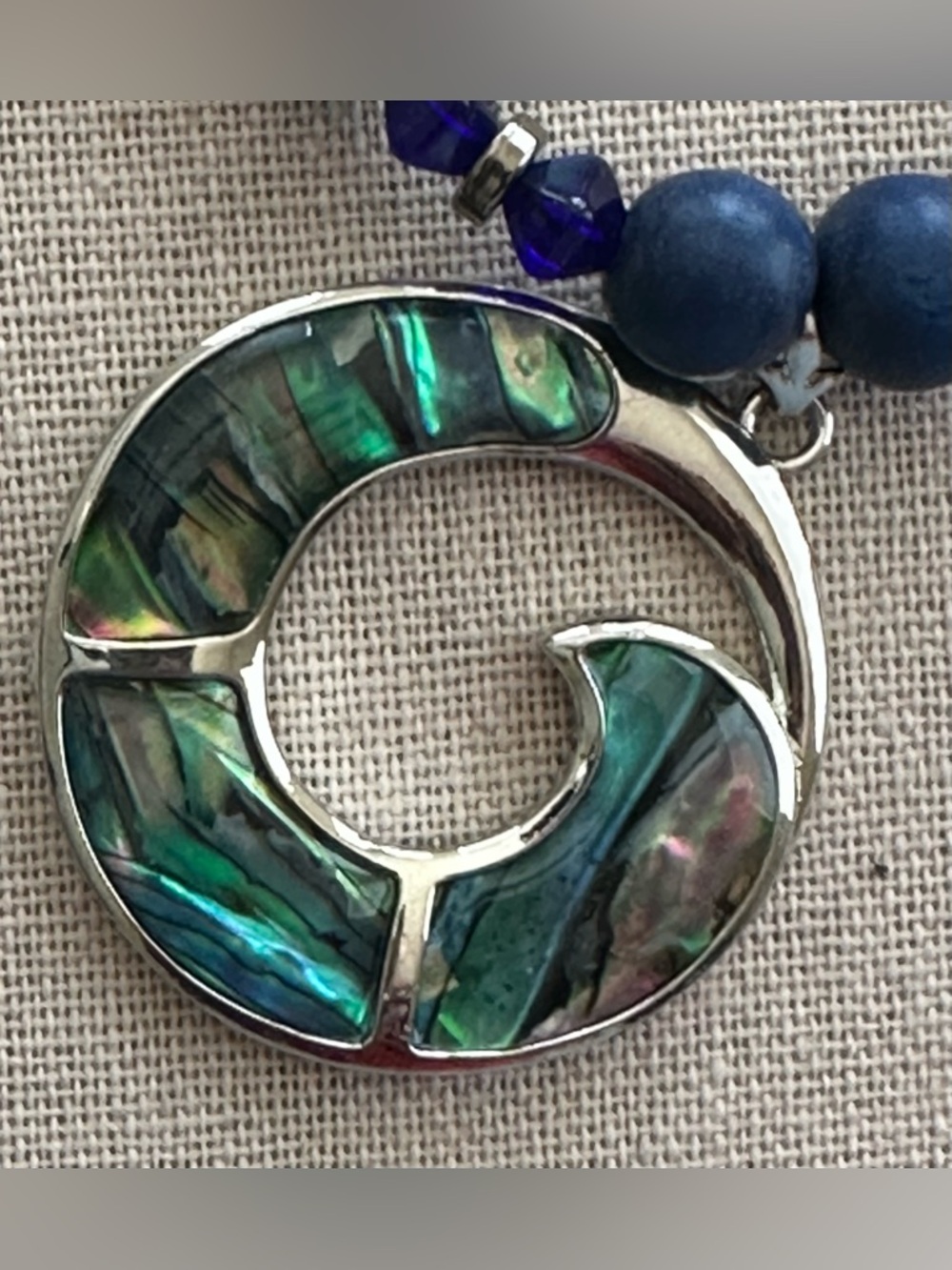 22 inch Abalone Shell bead necklace NWOT - Picture 9 of 15